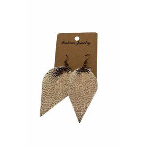Tear Drop Women's Rose Gold Texture‎ Earrings Lightweight Hook Dangle